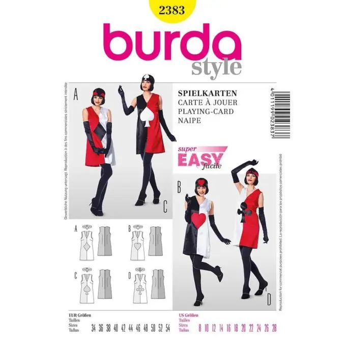 Burda Kartenspielkleid – Super einfaches Nähprojekt Mengenrabatt
