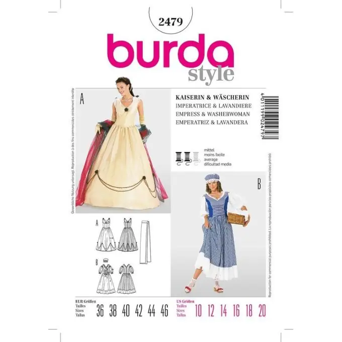Knallerangebot Burda: Elegantes Kleid mit Stickerei und Korsett-Schnürung
