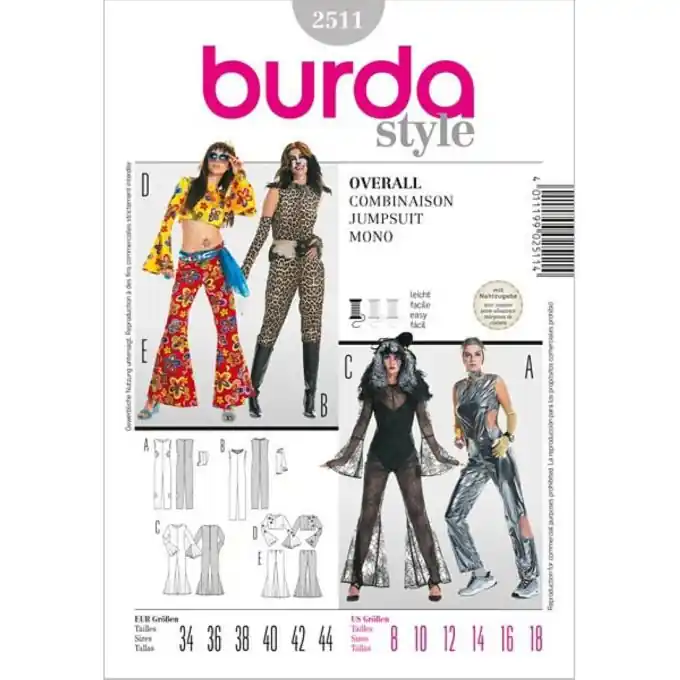 Neue Ware Burda ABC Kombination D: Eng anliegende Hose und Oberteil