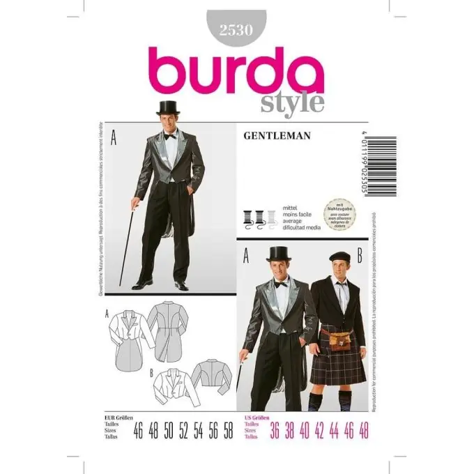 Eleganter Frack mit Weste – Burda Gentleman Jacke Neu Im Sortiment