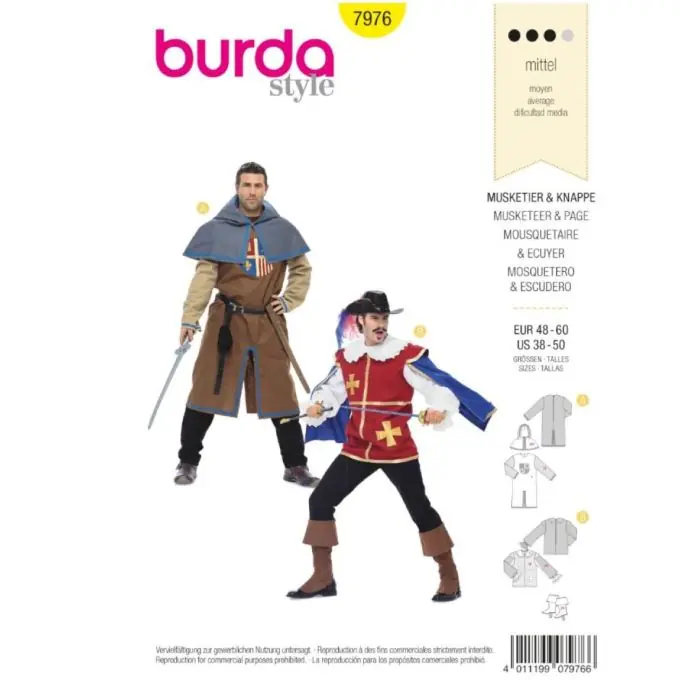 Neue Ware Historisches Musketier-Kostüm – Prächtiges Gewand mit Rüschen