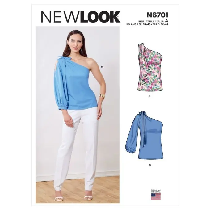 Solange Der Vorrat Reicht New Look Schnittmuster 6701 Oberteil ENG/FR/ES