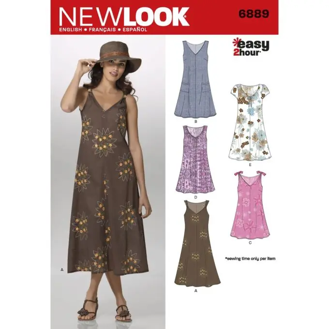 Jetzt Zugreifen New look Schnittmuster 6889 Kleid Damen ENG/FR/ES