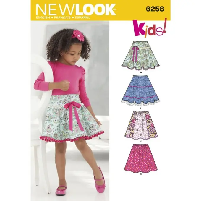 Must-Have New Look Schnittmuster 6258 Rock Kinder ENG/FR/ES