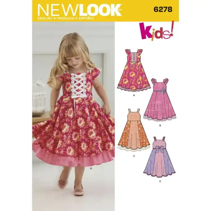 Top-Preis Newlook Mädchenkleid: Größen 3-8 Jahre, empfohlene Stoffe & Kontrastvolant aus Tüll