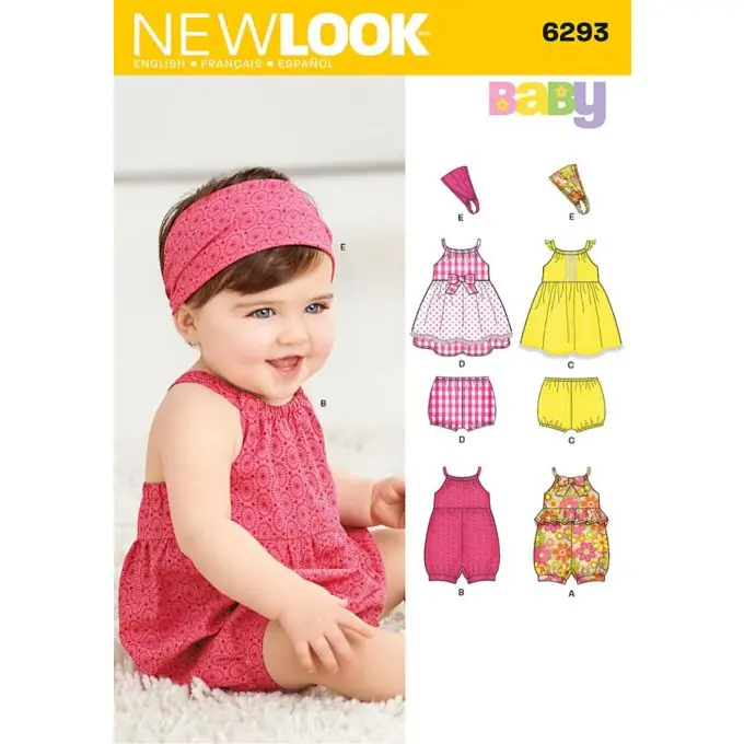 New Look Schnittmuster 6293 Set Baby ENG/FR/ES Kostenloser Versand