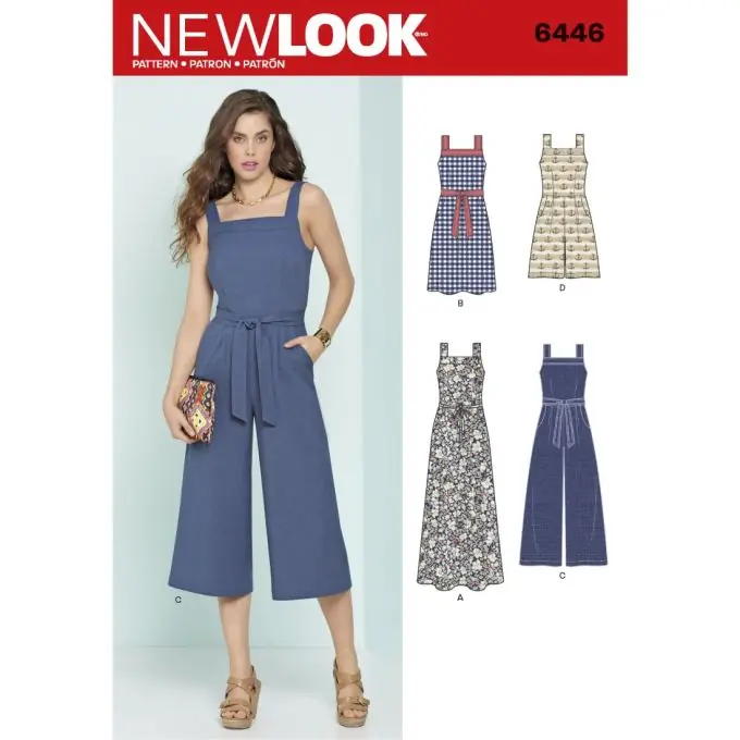 New look Schnittmuster 6446 Kleid/ Jumpsuit ENG/FR/ES Sofort Bestellen