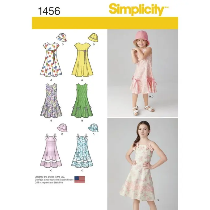 Schnittmuster Simplicity 1456.hh – Kleid & Hut Eng/Fr Kostenloser Versand