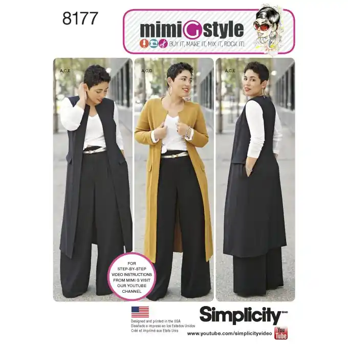 Simplicity: Schnittmuster für Hose und Mantel. Saisonangebot