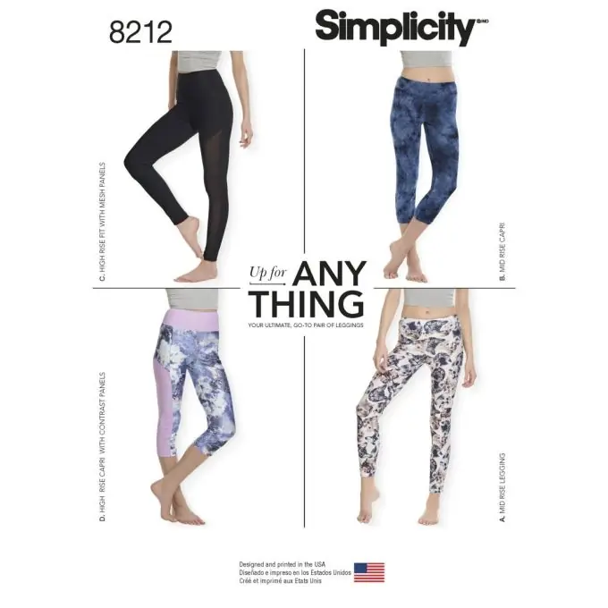 Leggings für Frauen – Simplicity Anfänger-Nähmuster Schnäppchen
