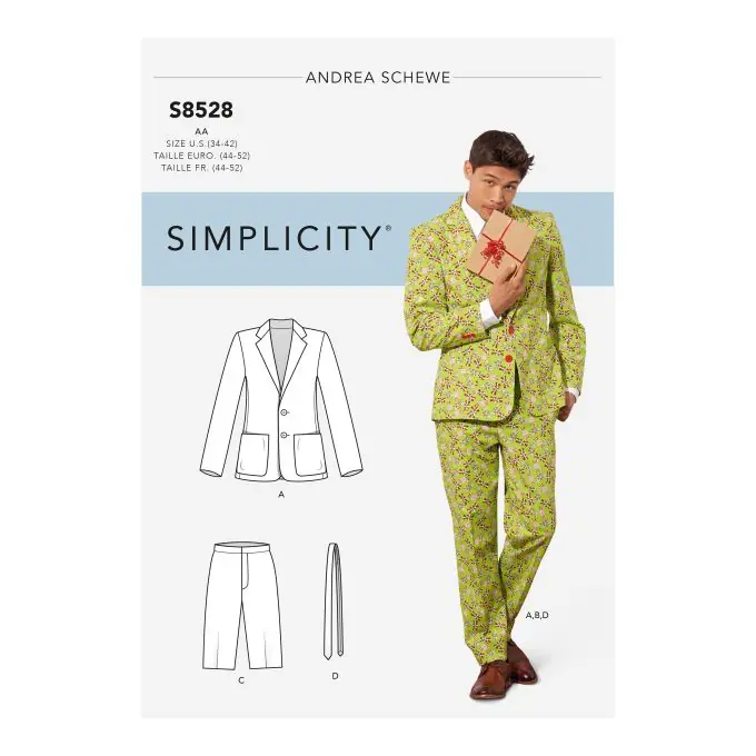 Expressversand Schnittmuster Simplicity 8528.aa – Verkleidung Herren Eng/Fr