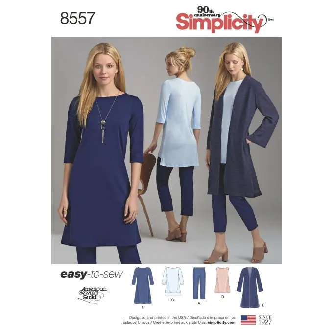 Damen Ensemble Simplicity 8557.a Schnittmuster Bestseller