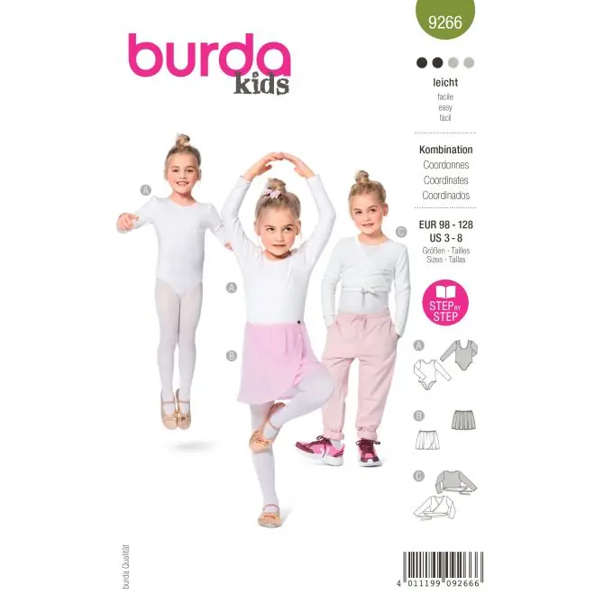 Kostenfreie Lieferung Ballett-Trio für kleine Tänzerinnen mit Puffärmeln