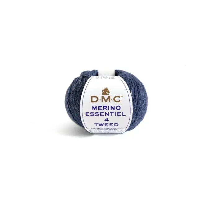 DMC Merino Tweed Strickgarn dunkelblau Ausverkauf
