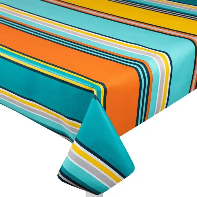 Schneller Versand Beschichteter Baumwollstoff Rhune Türkis