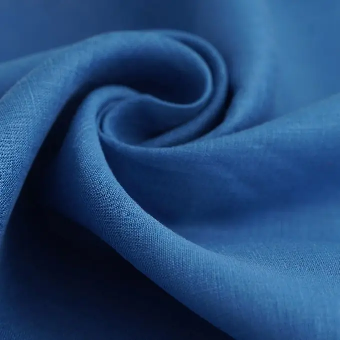 Saisonangebot Leinenstoff einfarbig marineblau