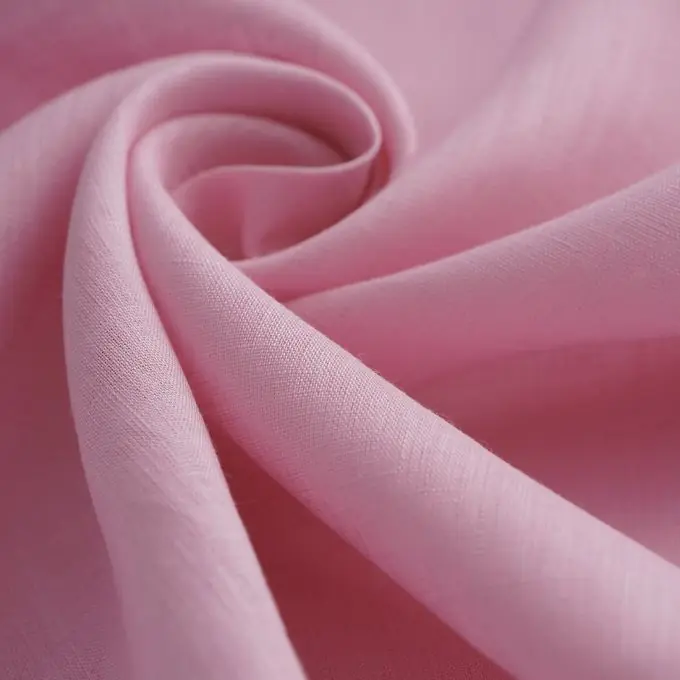 Leinenstoff einfarbig Rosa Neue Ware