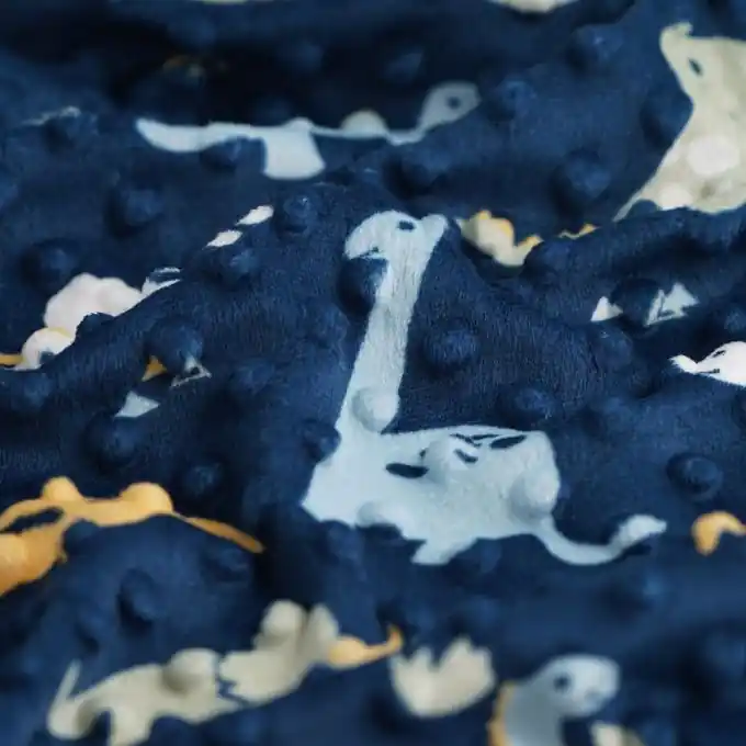 Minky-Fleece Dinos blau Sofort Bestellen