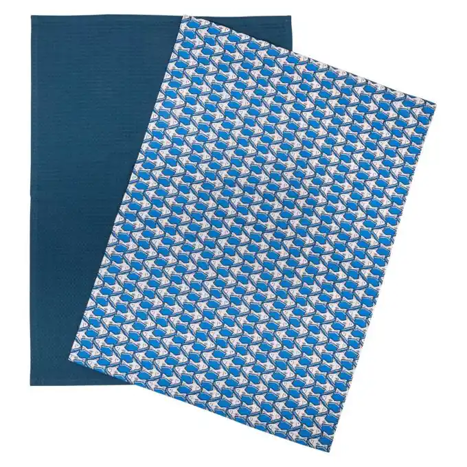 2er Set Geschirrtücher Fische Original