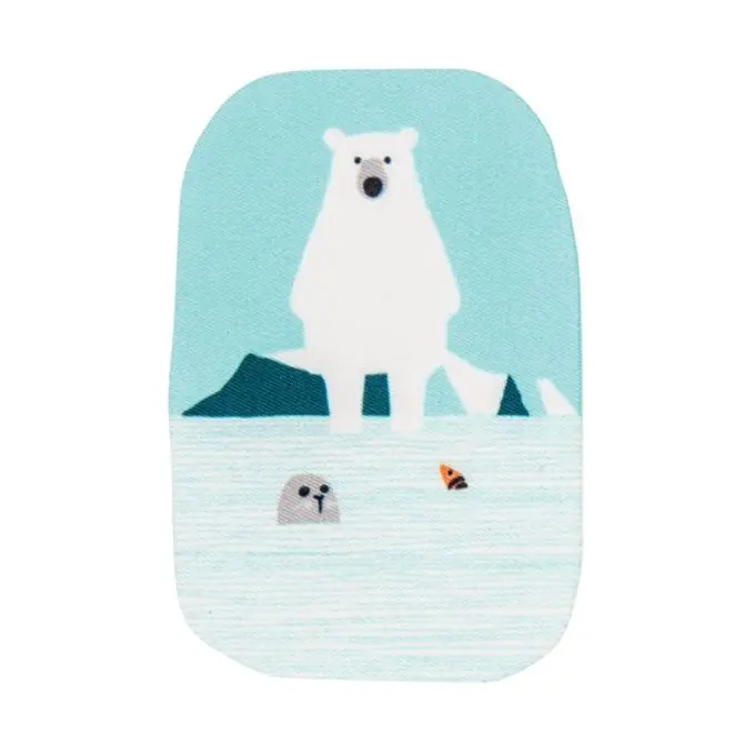 Polar bear patch ice floe Gratis Versand