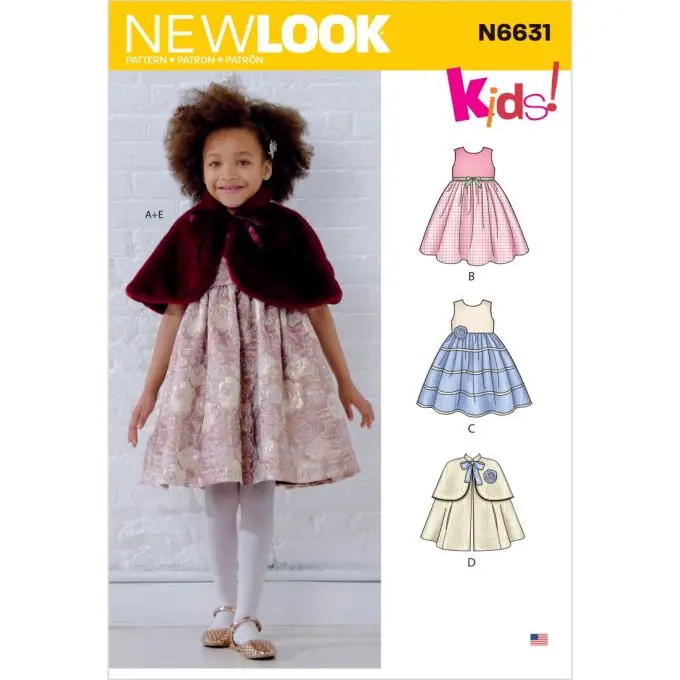 Kinderkleid New Look 6631 – Hochschnitt Mädchenrobe Markenware