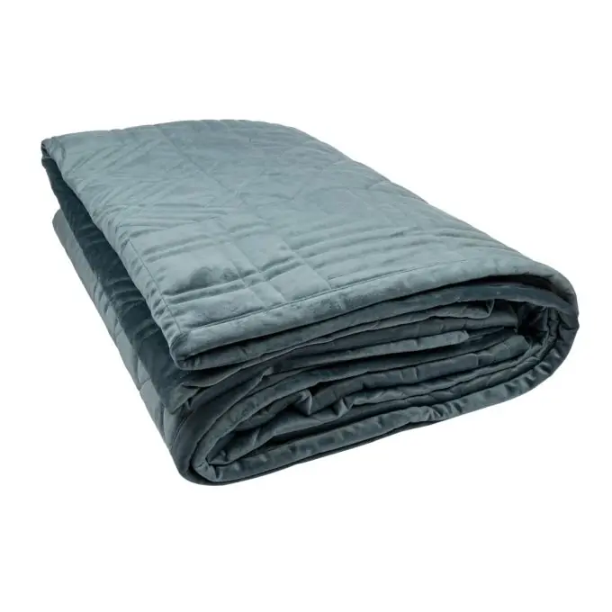 Patchwork Boutis 230x250cm Blau Top-Preis