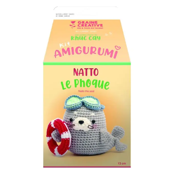 Weltweiter Versand Amigurumi-Set Phoque – Häkel-Kit