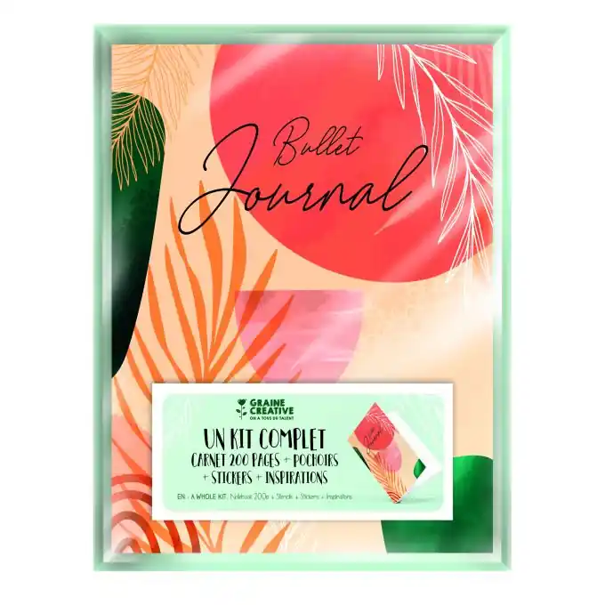 Bullet Journal Starter-Set: Notizbuch, Schablonen & Aufkleber Neue Ware