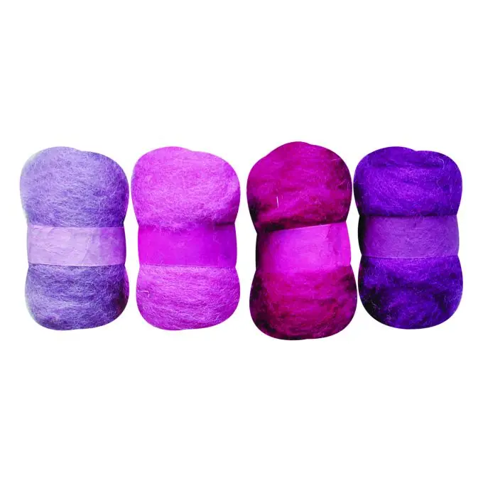 Letzte Chance Filzwolle in Violett für Kreatives: Schals & Figuren