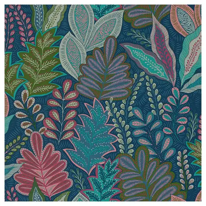 Kostenfreie Lieferung Dekostoff Palmen Blau