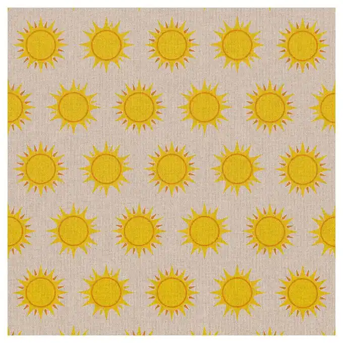 Dekostoff Linenlook Sonnen Highlight