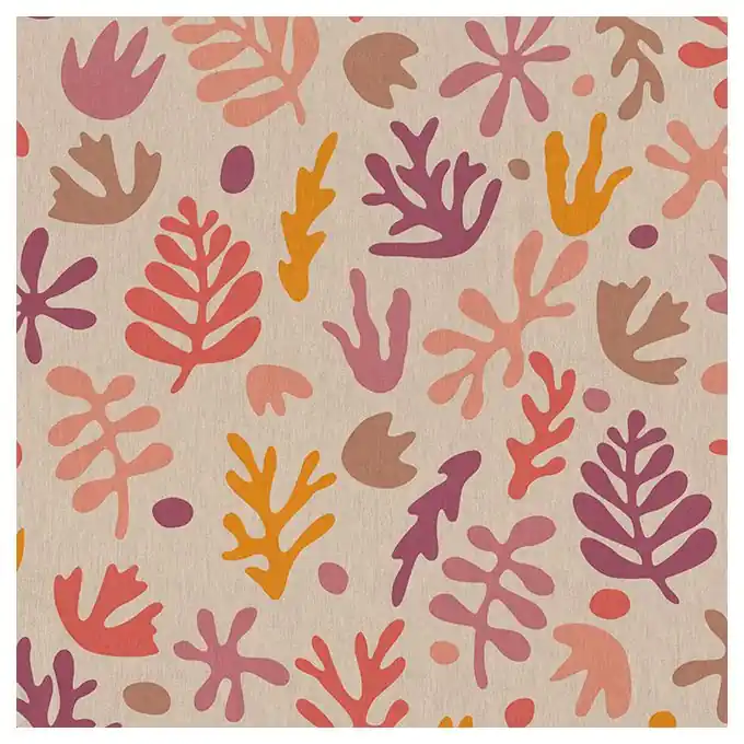 Online Kaufen Dekostoff Linenlook Koralle