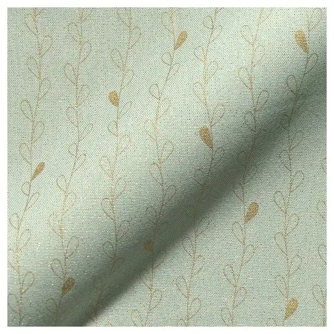 Dekostoff Glitzer Lindgrün Blattmotiv Gold Kostenfreie Lieferung