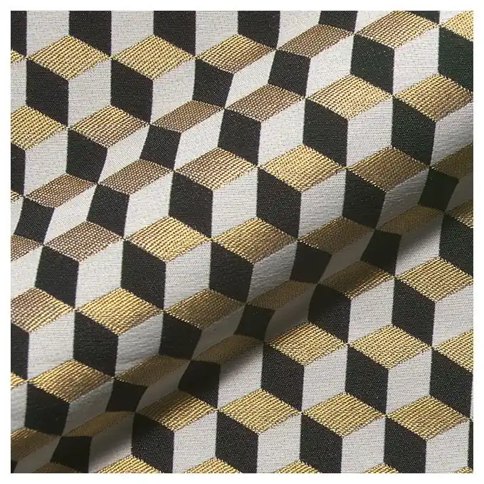 Sale Jacquard Cube Schwarz/Weiß/Gold