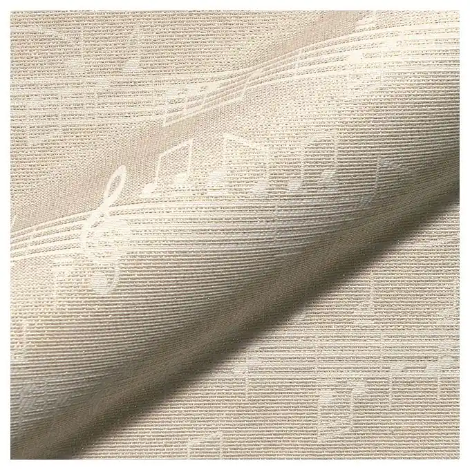 Bestseller Jacquard Lurex Gold/Ecru Musiknoten