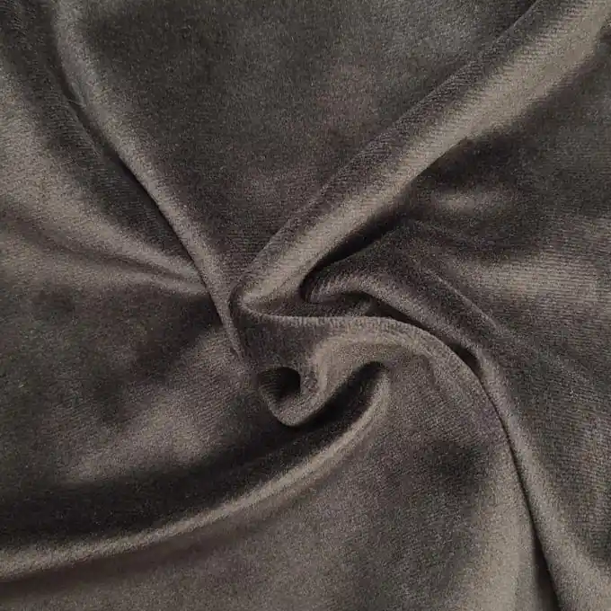 Jetzt Bestellen Samtstoff einfarbig Anthrazit