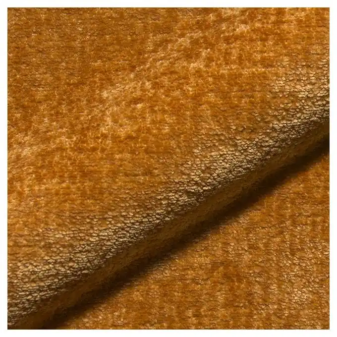 Samtstoff schwer senfgelb Neu