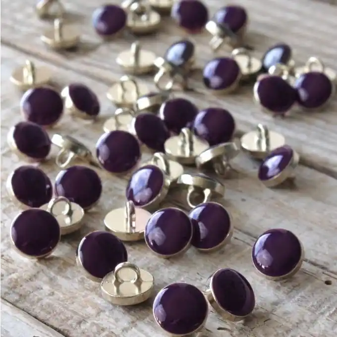 5er Set Knöpfe Chic Violett 10 mm Nur Heute