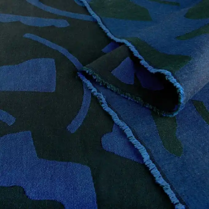 Versand Am Gleichen Tag Feine Baumwollviskose Play Soft Neptune Grün/Blau – Walkie Talkie