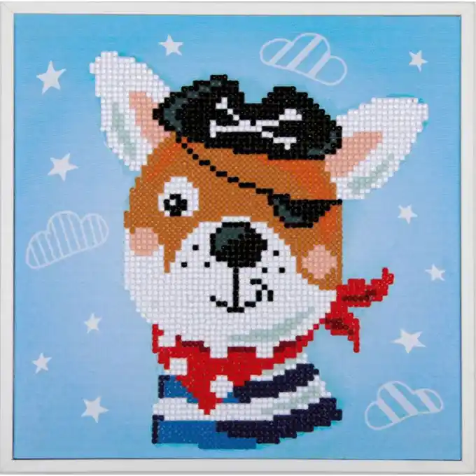Expressversand Piratenhund Diamond Painting Kit – Kreativset