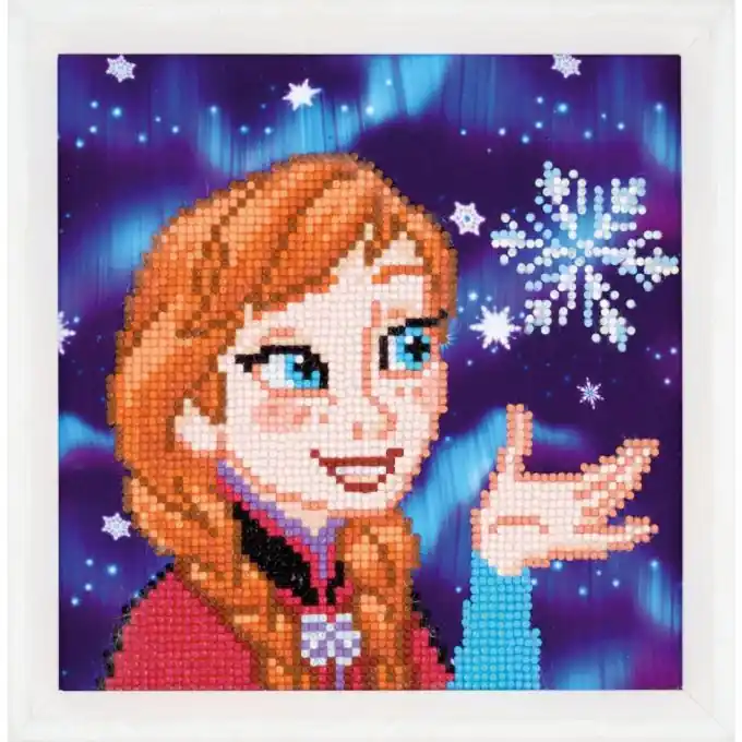 Aktuell Diamond Painting Set Disney Anna 50×40 cm – DIY Kunsthandwerk