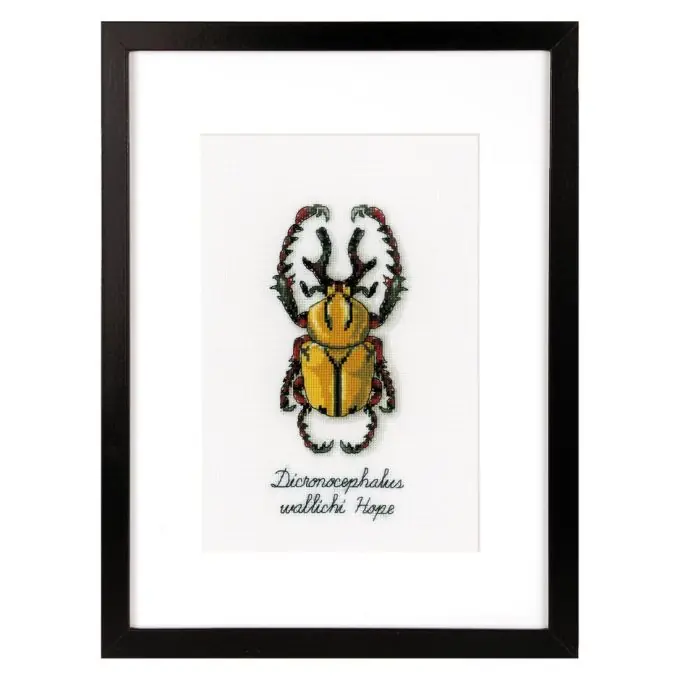 Must-Have Stickerei-Kit mit Zählmuster Käfer gold La Maison Victor