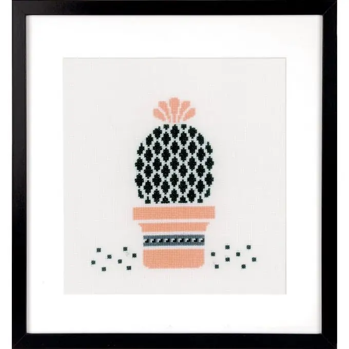 Stickerei-Set mit Zählmuster Sukkulenten Exklusiv