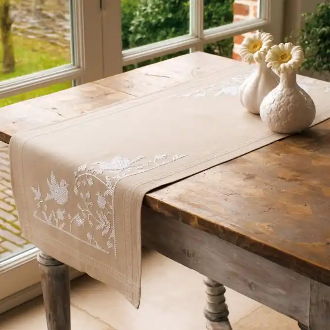 Sichere Zahlung Tischläufer Set Vögel