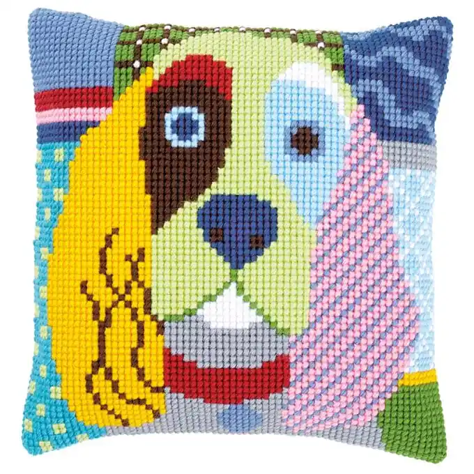 Kreuzstich-Set Hund Geld-Zurück-Garantie