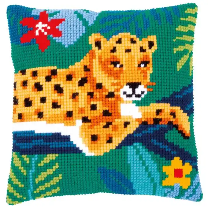 Kreuzstich-Set: Handbemalte Leinwand, dicke Acrylfäden Jetzt Kaufen