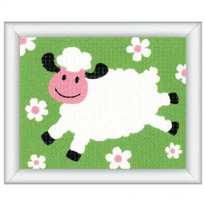 Jetzt Bestellen Stickset „Kleines Schaf“ – Tapisserie-Bastelkit