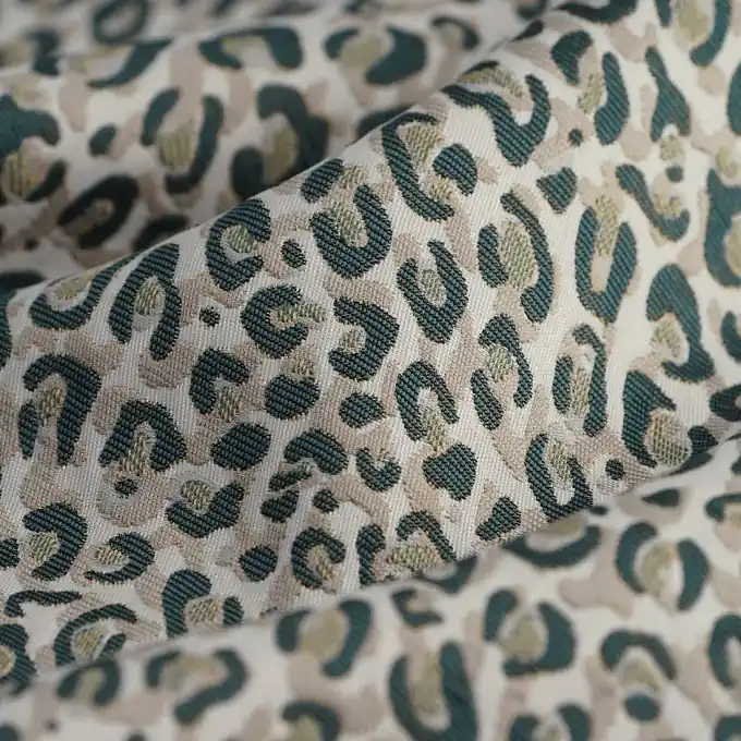 Letzte Chance Jacquard Leopard Grün