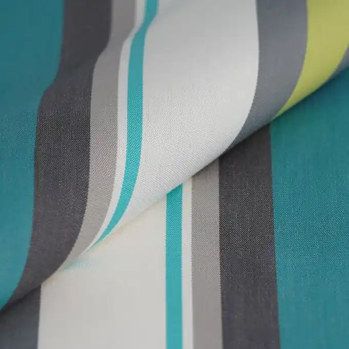 Kostenfreie Lieferung Outdoorstoff Dralon® Streifen blau grün wasserabweisend Teflon® 320cm