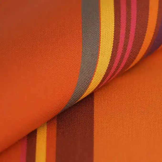 Mega-Angebot Outdoorstoff Dralon® Streifen Orange Teflon® wasserabweisend 320cm